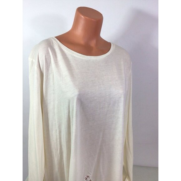 Lauren Ralph Lauren Top Lace Trim Womens 3X - Picture 2 of 7